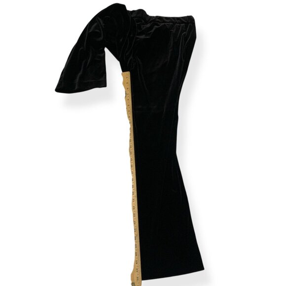 VTG Neiman Marcus Black White Lounge Suit Black Velvet White Satin Collar & Cuff - Picture 10 of 16